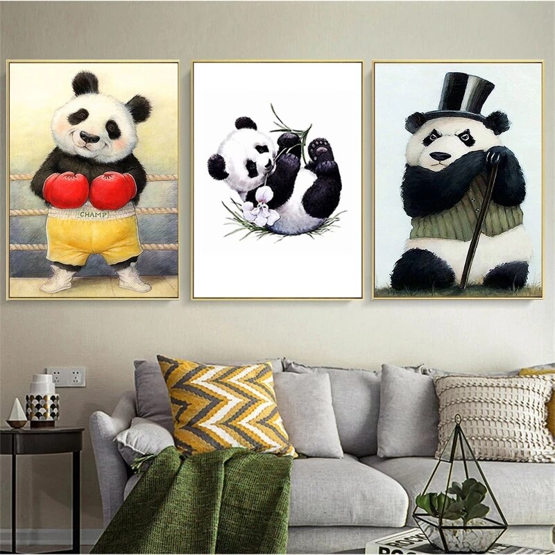 CORX Designs - Cute Panda Bamboo Canvas Art - Review