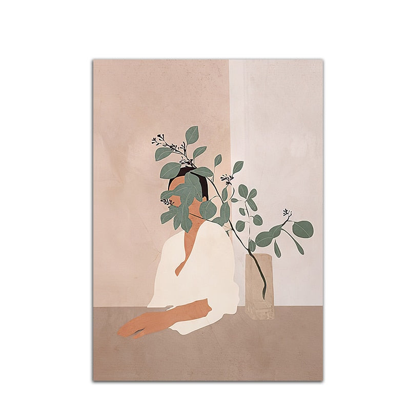 CORX Designs - Fashion Woman Black Cat Leaves Canvas Art - Review
