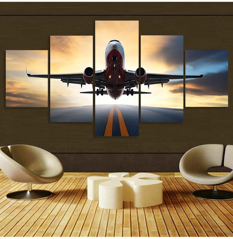 CORX Designs - Airplane Sunset Canvas Art - Review
