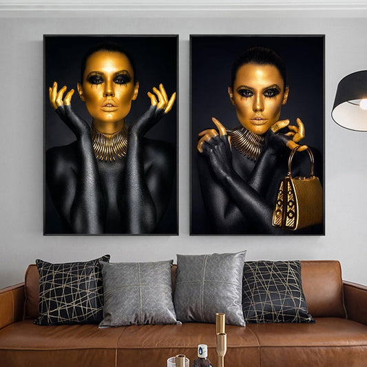 CORX Designs - Gold Woman Canvas Art - Review