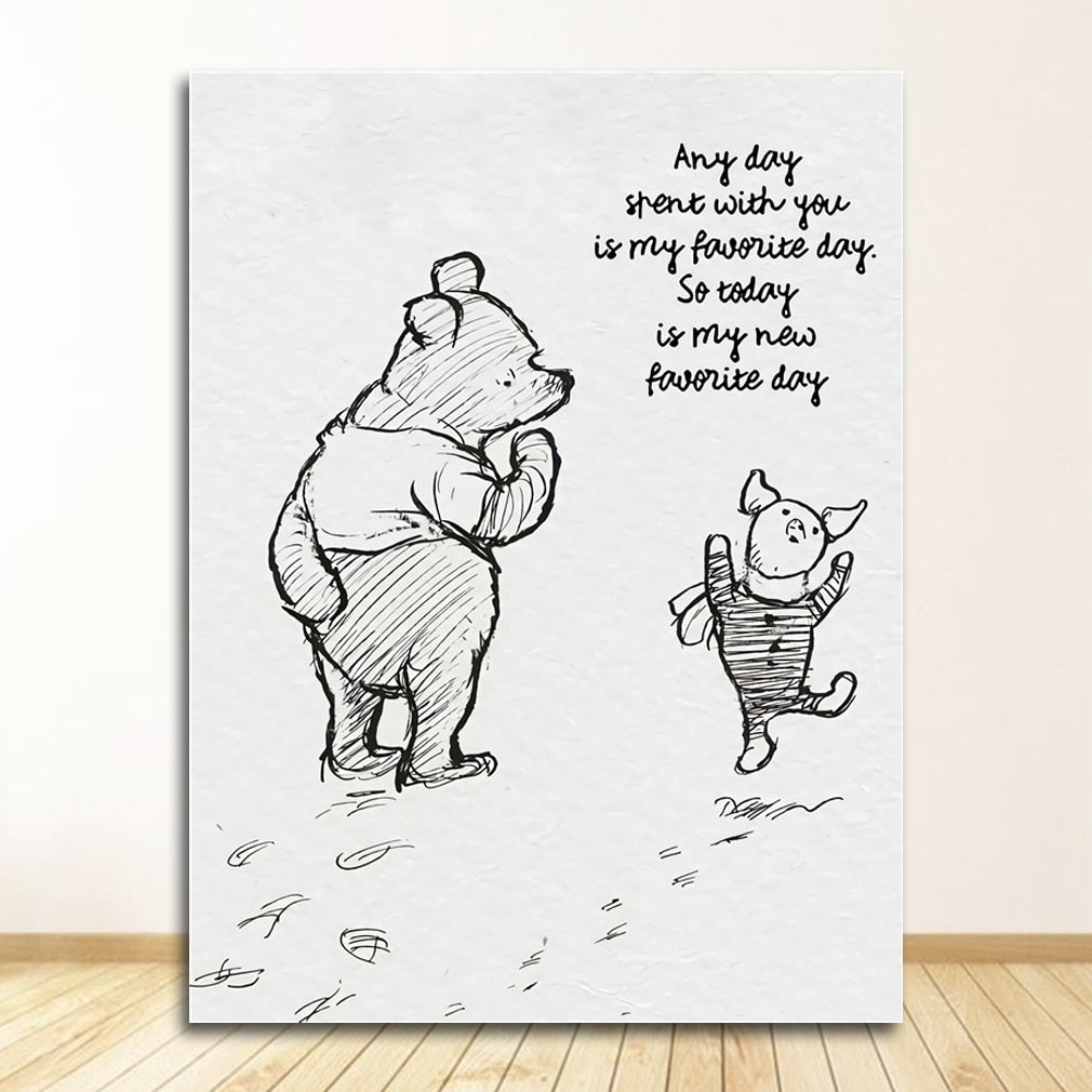 CORX Designs - Winnie The Pooh Quotes Canvas Art - Review