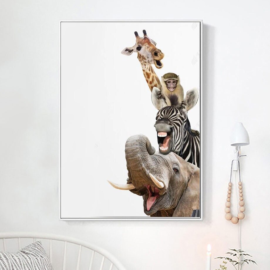 CORX Designs - Cute Stacked Animals Canvas Art - Review