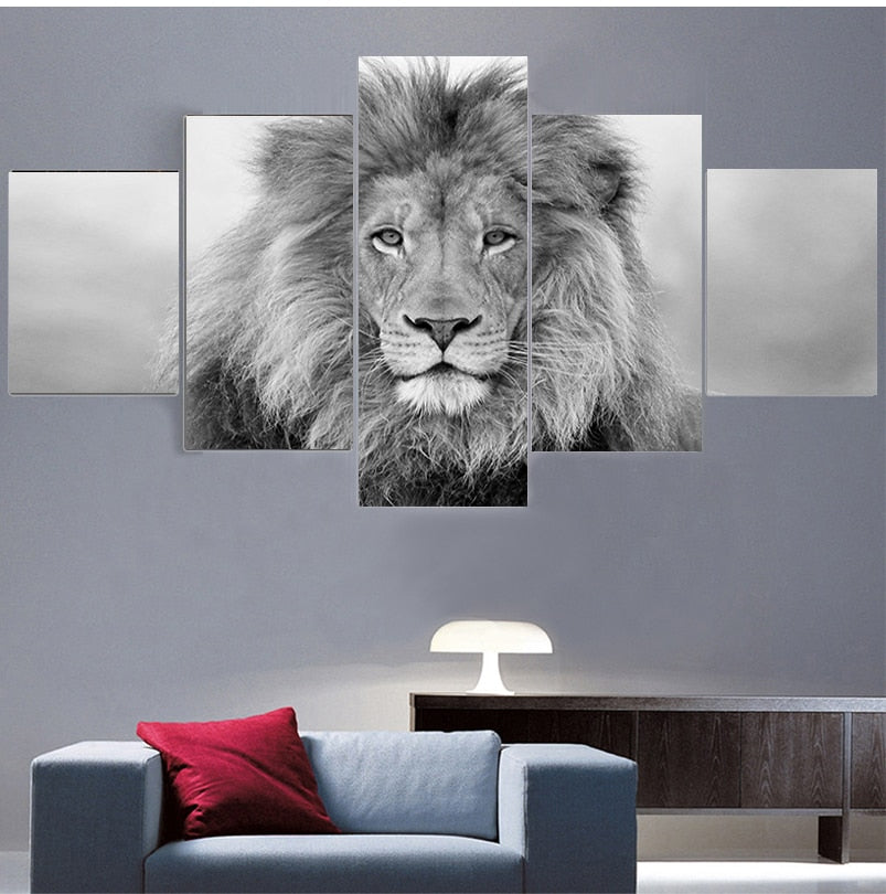 CORX Designs - Black and White Lion Canvas Art - Review