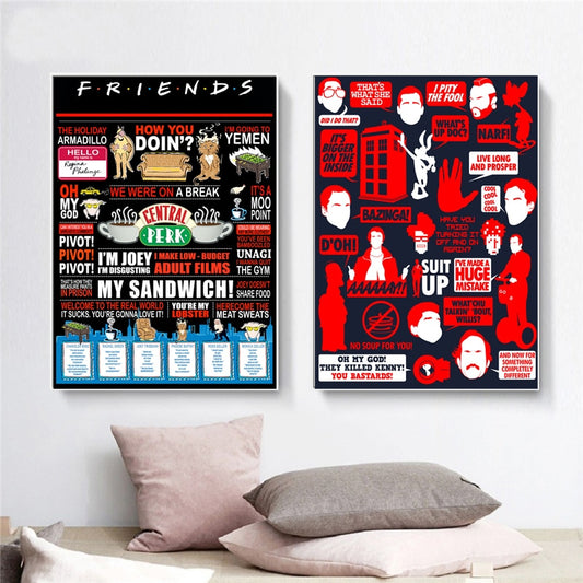 CORX Designs - Friends Poster TV Show Quote Central Perk Canvas Art - Review