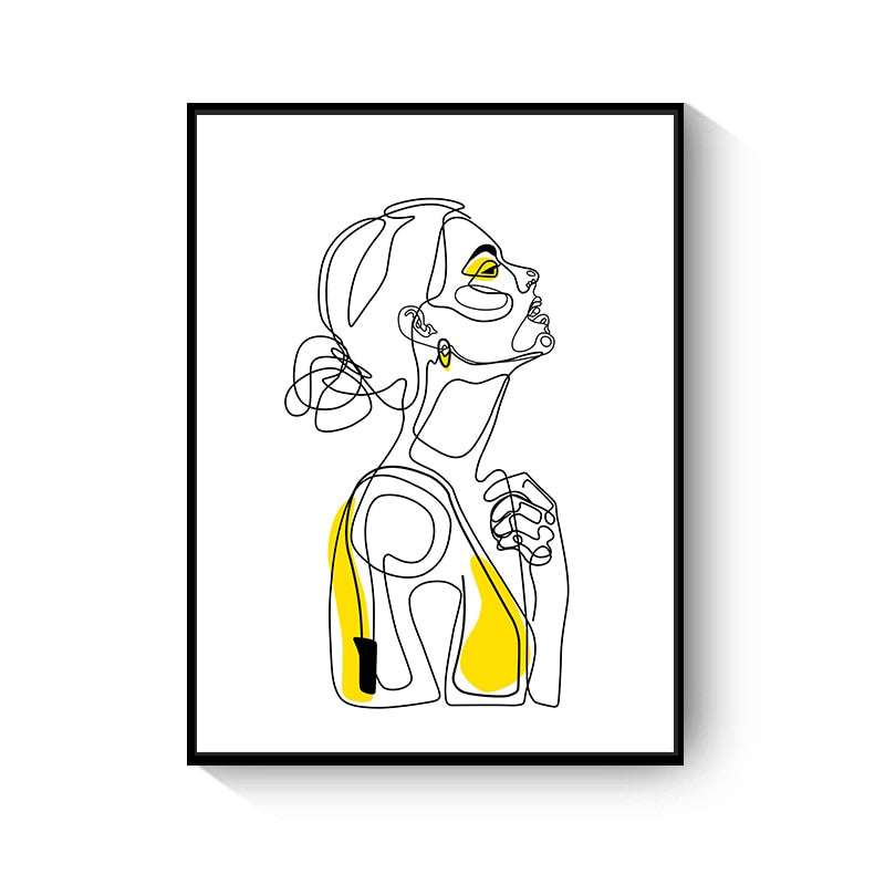 CORX Designs - Hand Flower Line Drawing Canvas Art - Review