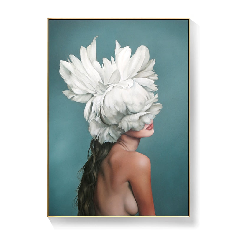 CORX Designs - Lady Head Flower Canvas Art - Review