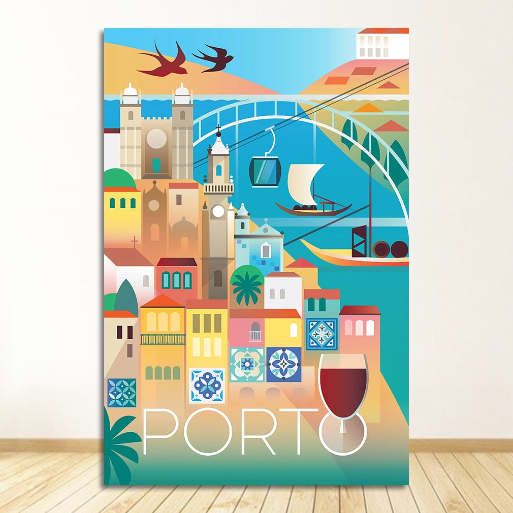 CORX Designs - Portugal Poster Canvas Art - Review