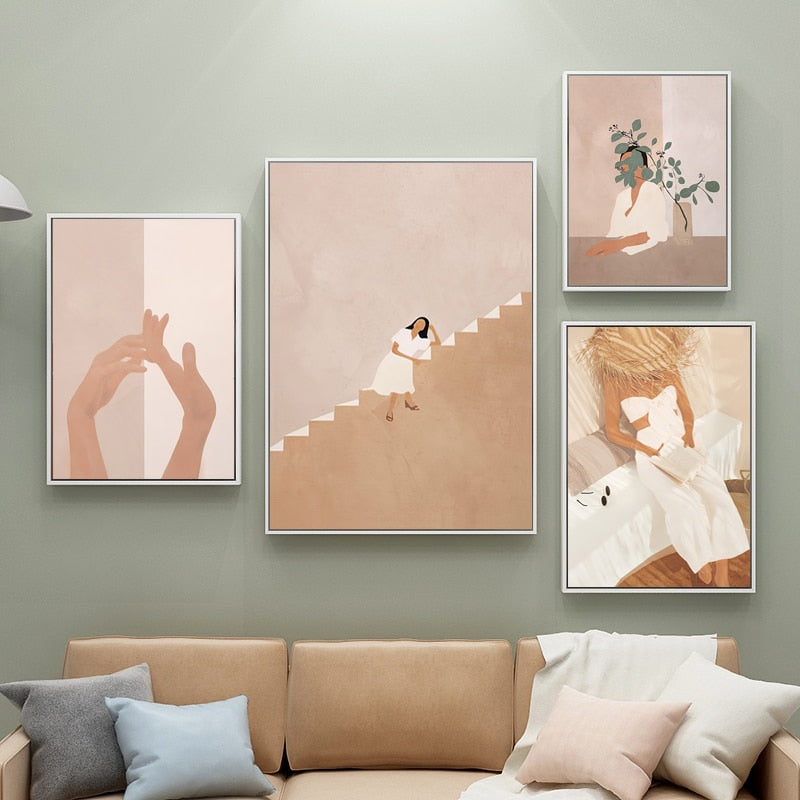 CORX Designs - Fashion Woman Black Cat Leaves Canvas Art - Review