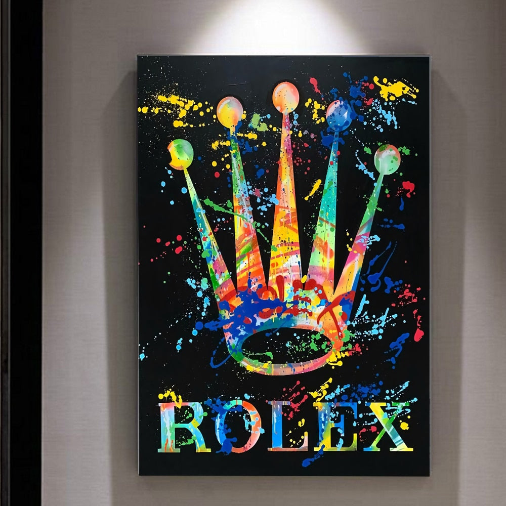 CORX Designs - Graffiti Modern Luxury Rolex Crown Canvas Art - Review