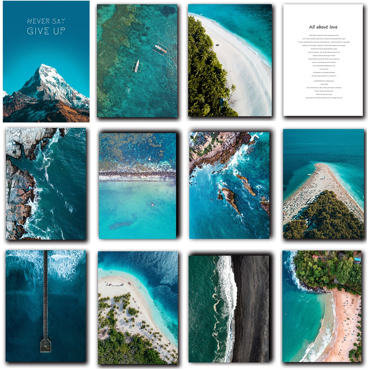 CORX Designs - Beach Overlooking Blue Ocean Canvas Art - Review