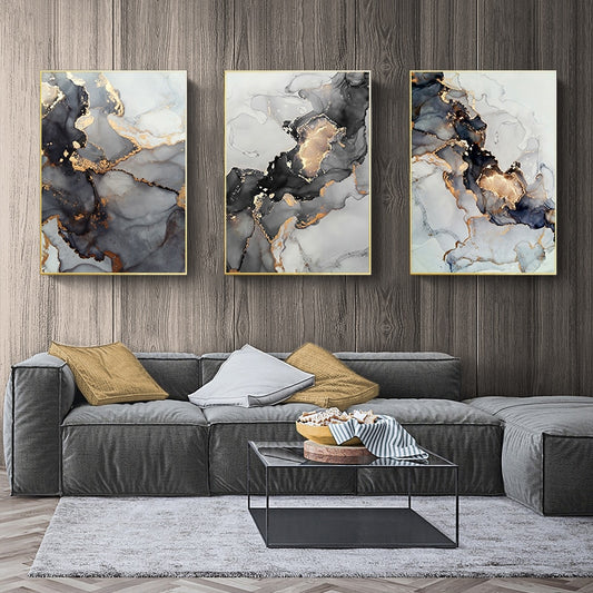 CORX Designs - Gold Black Marble Canvas Art - Review