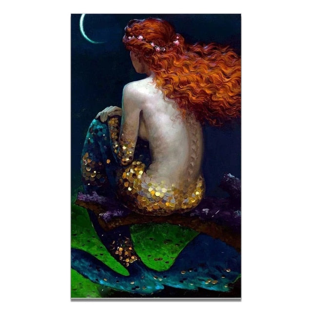 CORX Designs - Golden Scales Mermaid Canvas Art - Review