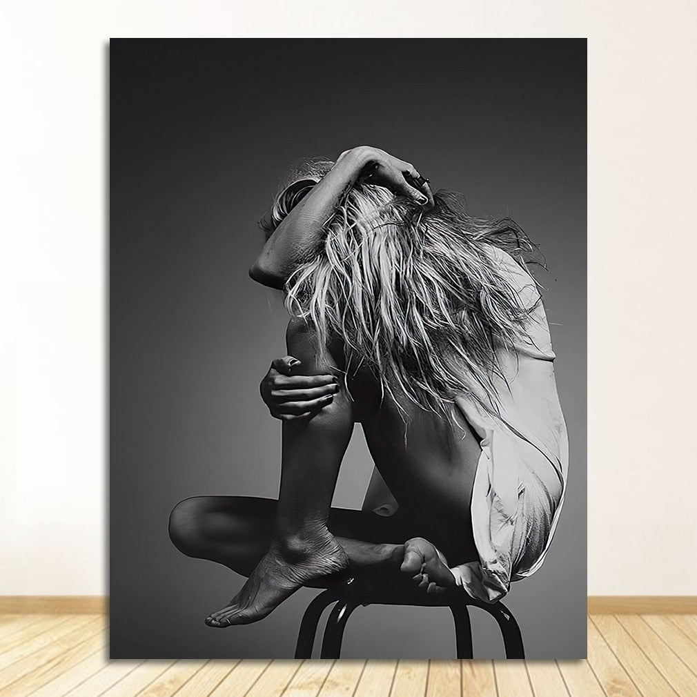 CORX Designs - Black and White Woman Portrait Canvas Art - Review