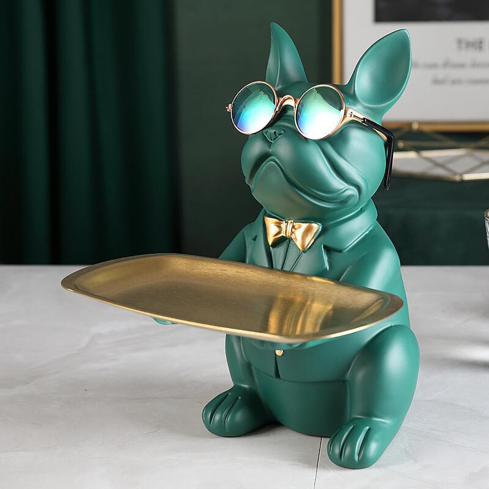 CORX Designs - Sitting Bulldog Tray Statue - Review