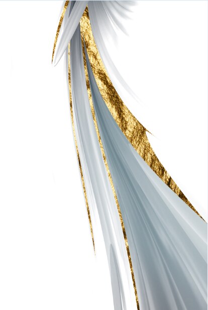 CORX Designs - Ribbon Abstract Gold Foil Canvas Art - Review