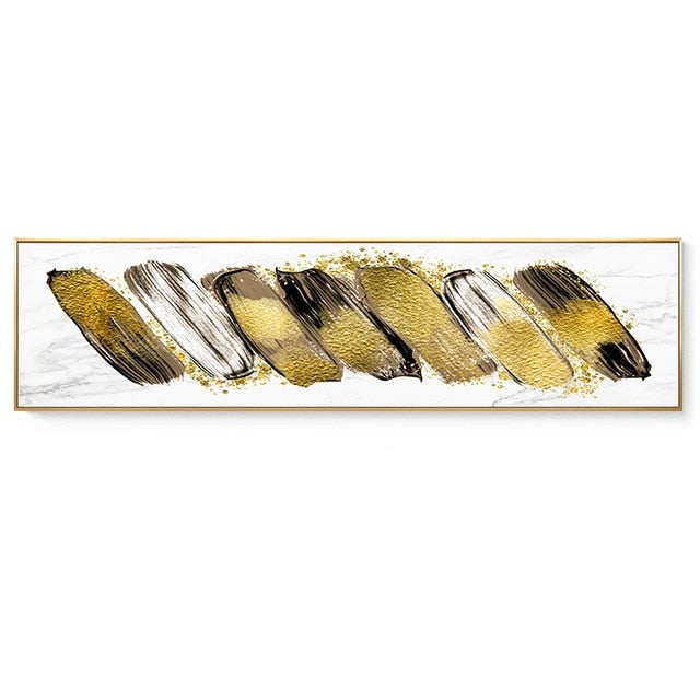 CORX Designs - Abstract Green Blue Marble Gray Gold Canvas Art - Review