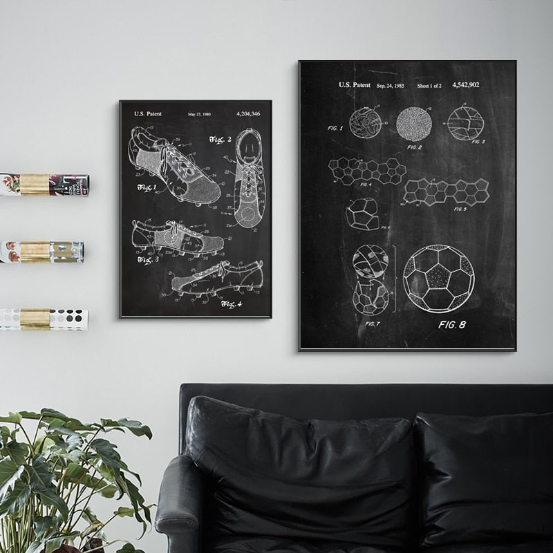 CORX Designs - Football Shoes Blueprint Canvas Art - Review