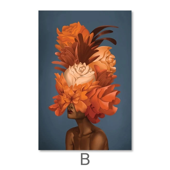 CORX Designs - Sexy Black Woman Flower Canvas Art - Review