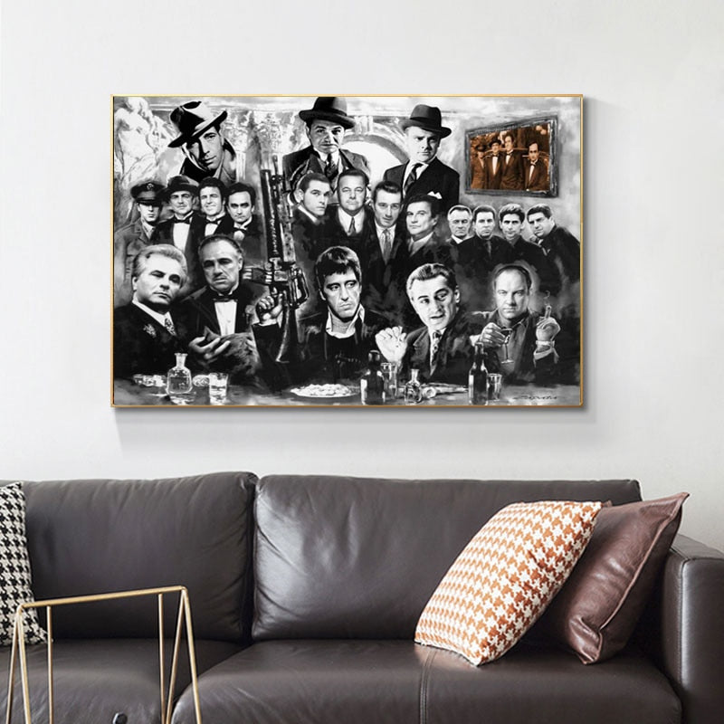 CORX Designs - Godfather Gangsters Painting Canvas Art - Review