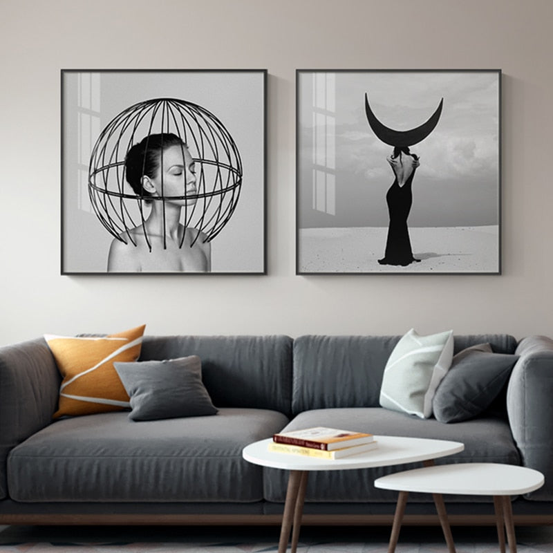 CORX Designs - Black and White Beauty Fashion Canvas Art - Review