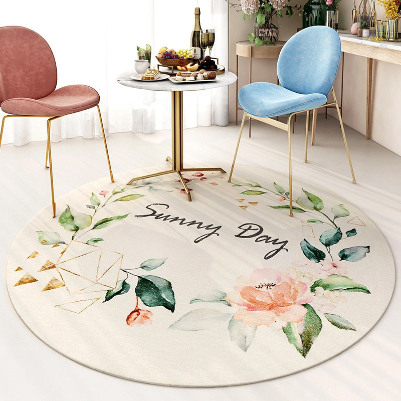 CORX Designs - Lamb Flower Pattern Round Rug - Review