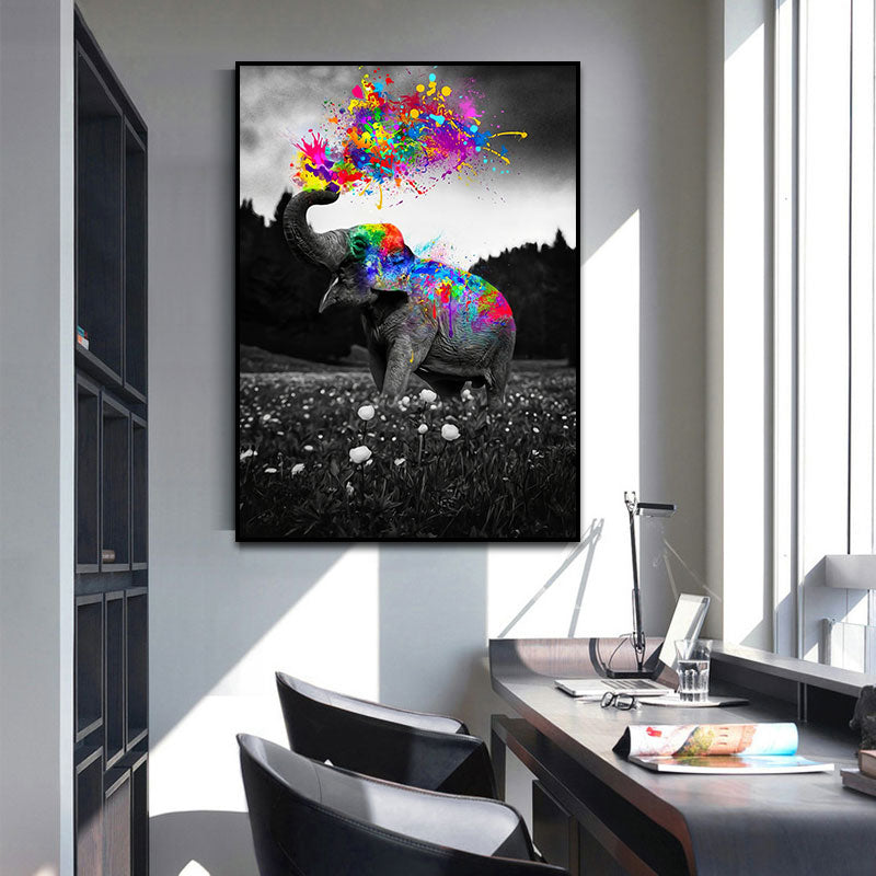 CORX Designs - Black Elephant Watercolor Canvas Art - Review