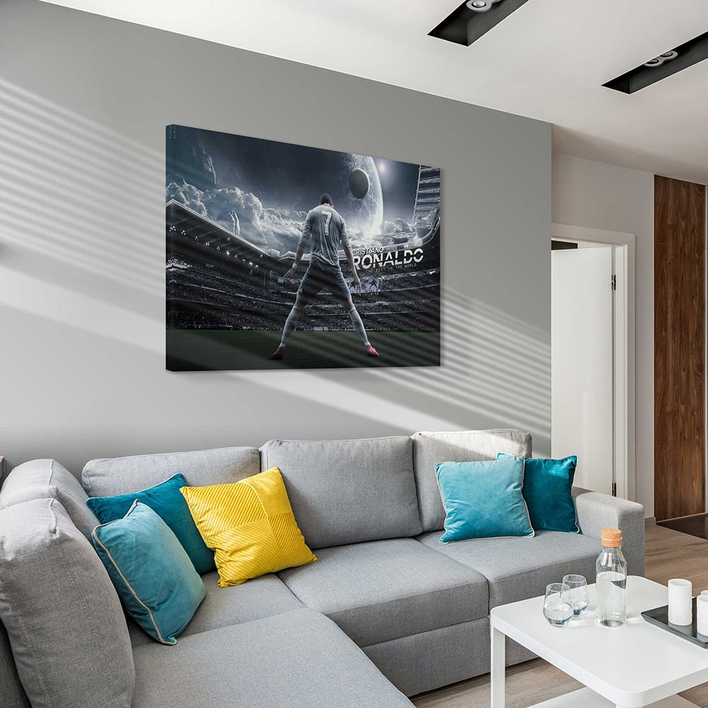CORX Designs - Football Star Cristiano Ronaldo Lionel Messi Canvas Art - Review