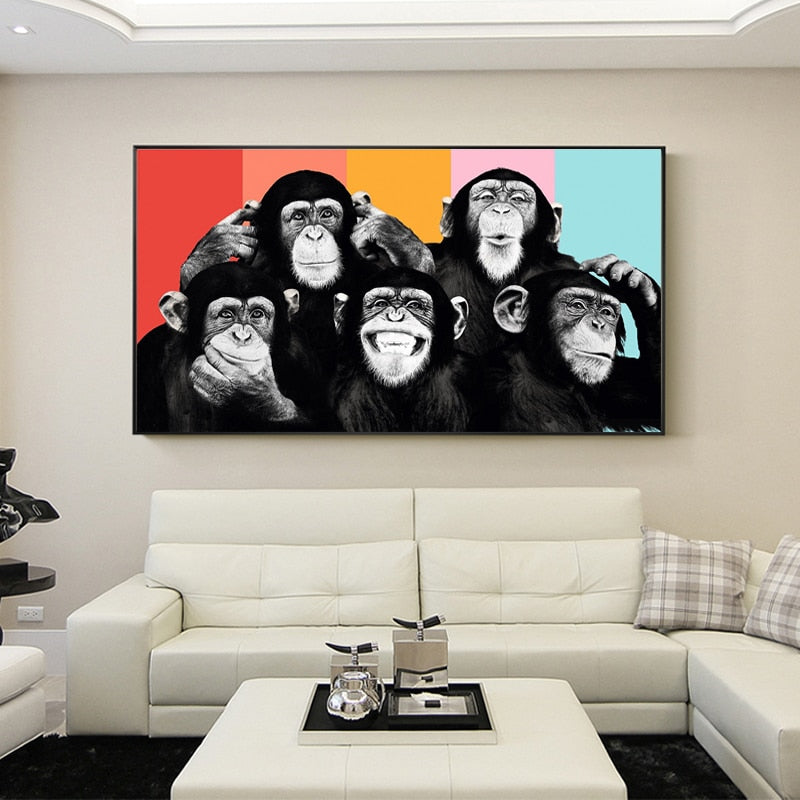 CORX Designs - Funny Monkeys Graffiti Canvas Art - Review