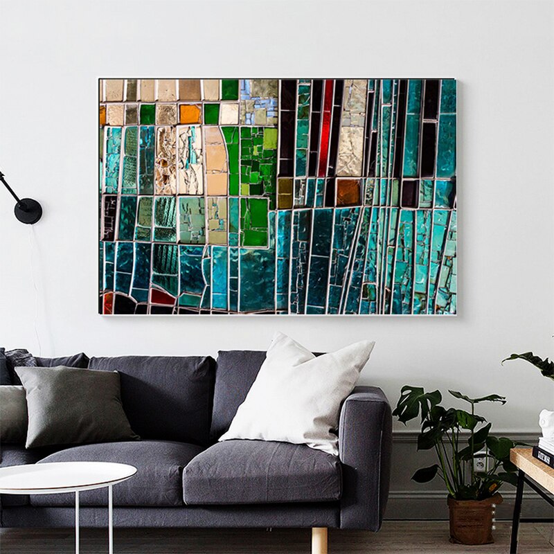 CORX Designs - Abstract Mosaic Porcelain Canvas Art - Review