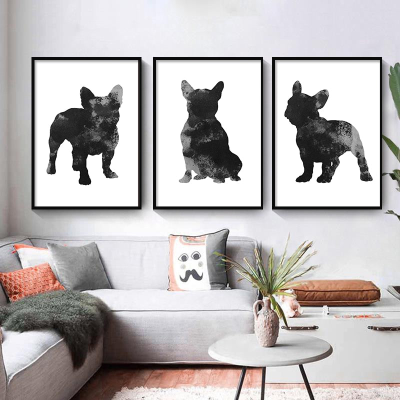 CORX Designs - Black and White French Bulldog Canvas Art - Review