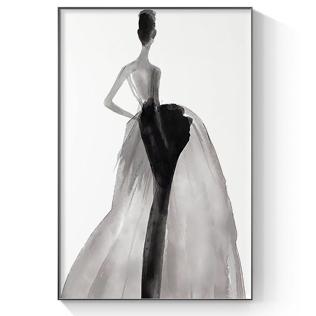 CORX Designs - Modern Ink Girl Graceful Posture Canvas Art - Review