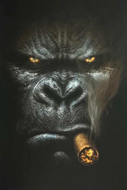 CORX Designs - Gorilla Smoking Cigar Canvas Art - Review