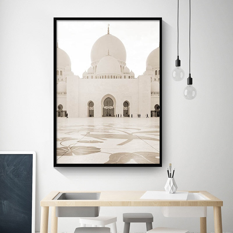 CORX Designs - Modern Islamic Beige Landscape Canvas Art - Review