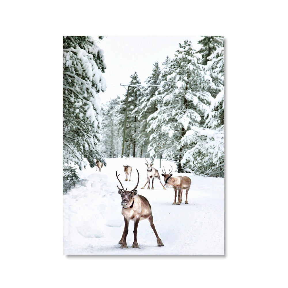 CORX Designs - Winter Wonderland Sika Deer Canvas Art - Review
