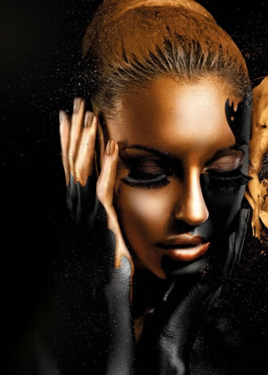 CORX Designs - African Woman Fashion Gold And Silver Canvas Art - Review