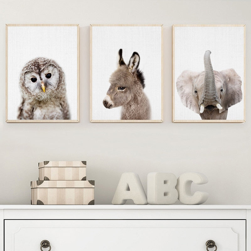 CORX Designs - Cute Animals Nursery Canvas Art - Review