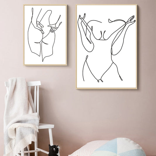 CORX Designs - Minimalist Body Lines Canvas Art - Review