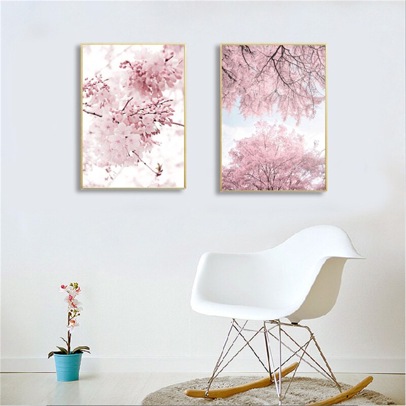 CORX Designs - Pink Rose Peony Cherry Blossoms Canvas Art - Review