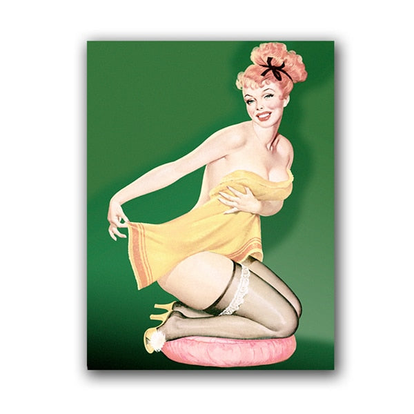 CORX Designs - Vintage Pin Up Girl Sexy Women Canvas Art - Review