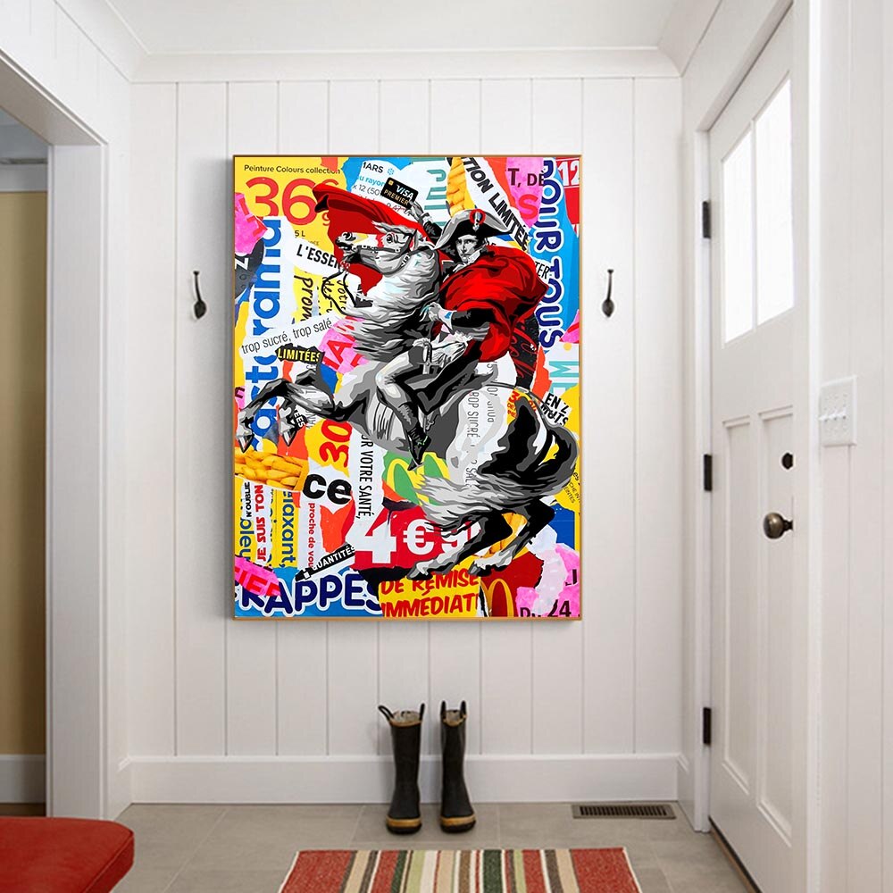 CORX Designs - Graffiti Napoleon Portrait Horse Canvas Art - Review