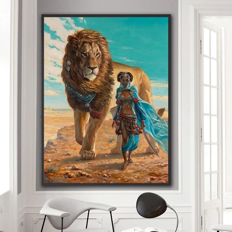 CORX Designs - African Woman With Lion Canvas Art - Review