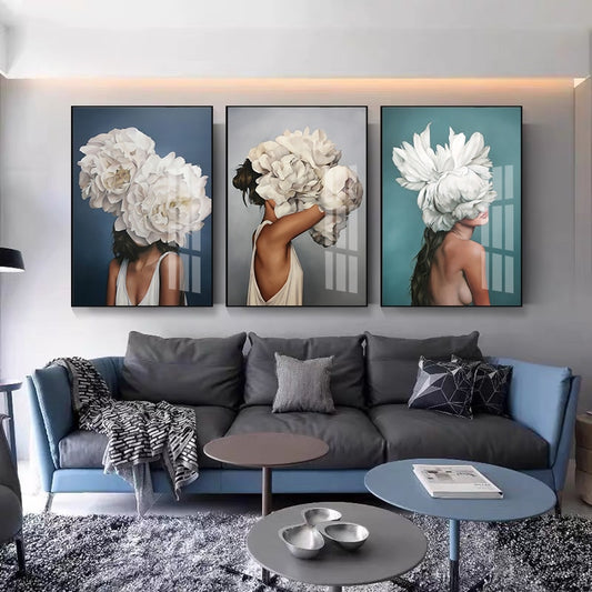 CORX Designs - Lady Head Flower Canvas Art - Review