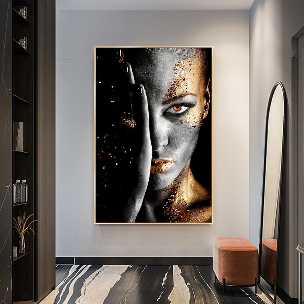 CORX Designs - African Black and Gold Woman Canvas Art - Review