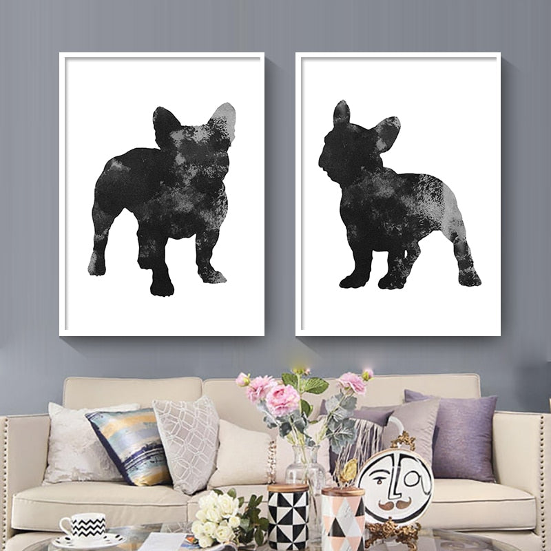 CORX Designs - Black and White French Bulldog Canvas Art - Review