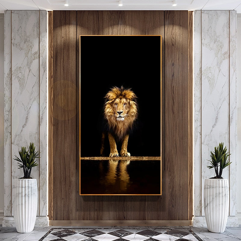 CORX Designs - Golden Black Lion Canvas Art - Review