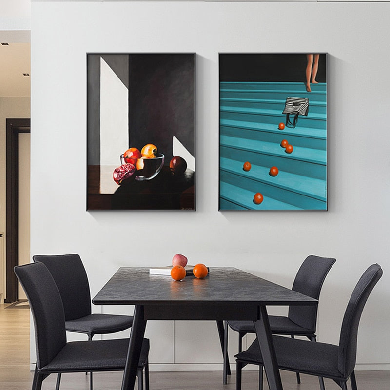 CORX Designs - Falling Orange And Pomegranate Canvas Art - Review