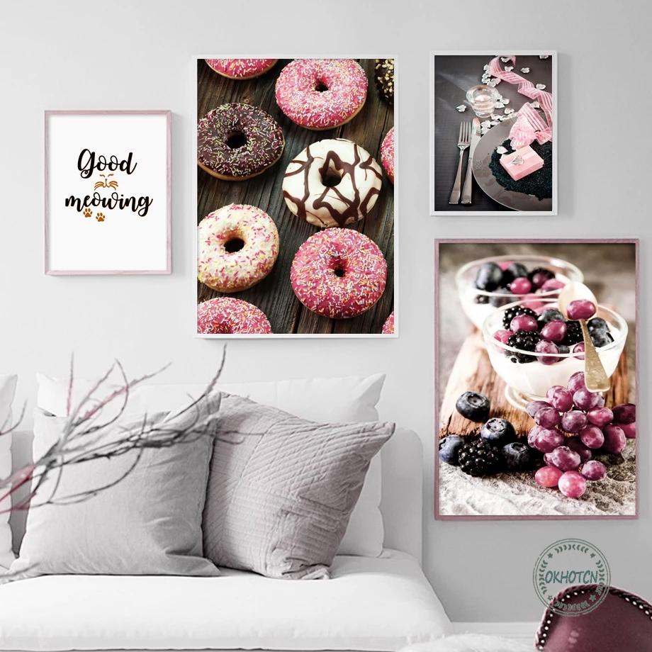 CORX Designs - Chocolate Coated Doughnut Coffee Fruit Yoghurt Canvas Art - Review