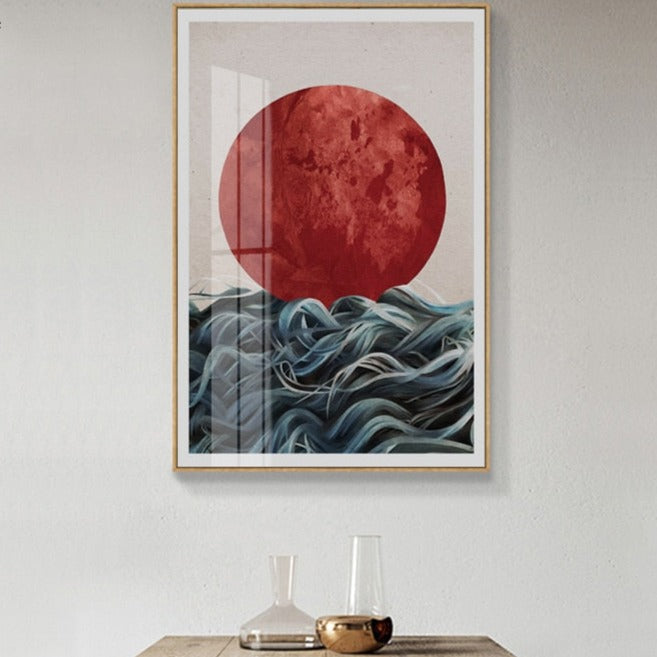 CORX Designs - Abstract Japanese Sunrise Canvas Art - Review