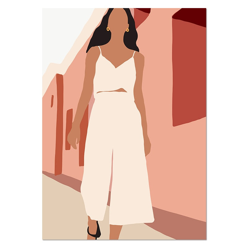 CORX Designs - Abstract Fashion Vintage Girl Canvas Art - Review
