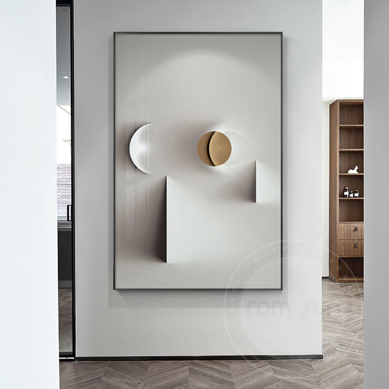 CORX Designs - Modern White Abstract Geometric Canvas Art - Review